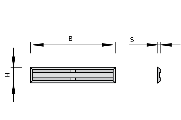 Solid Carbide Mini Turnover Knives With 2 Cutting Edges And Sharpened Ends